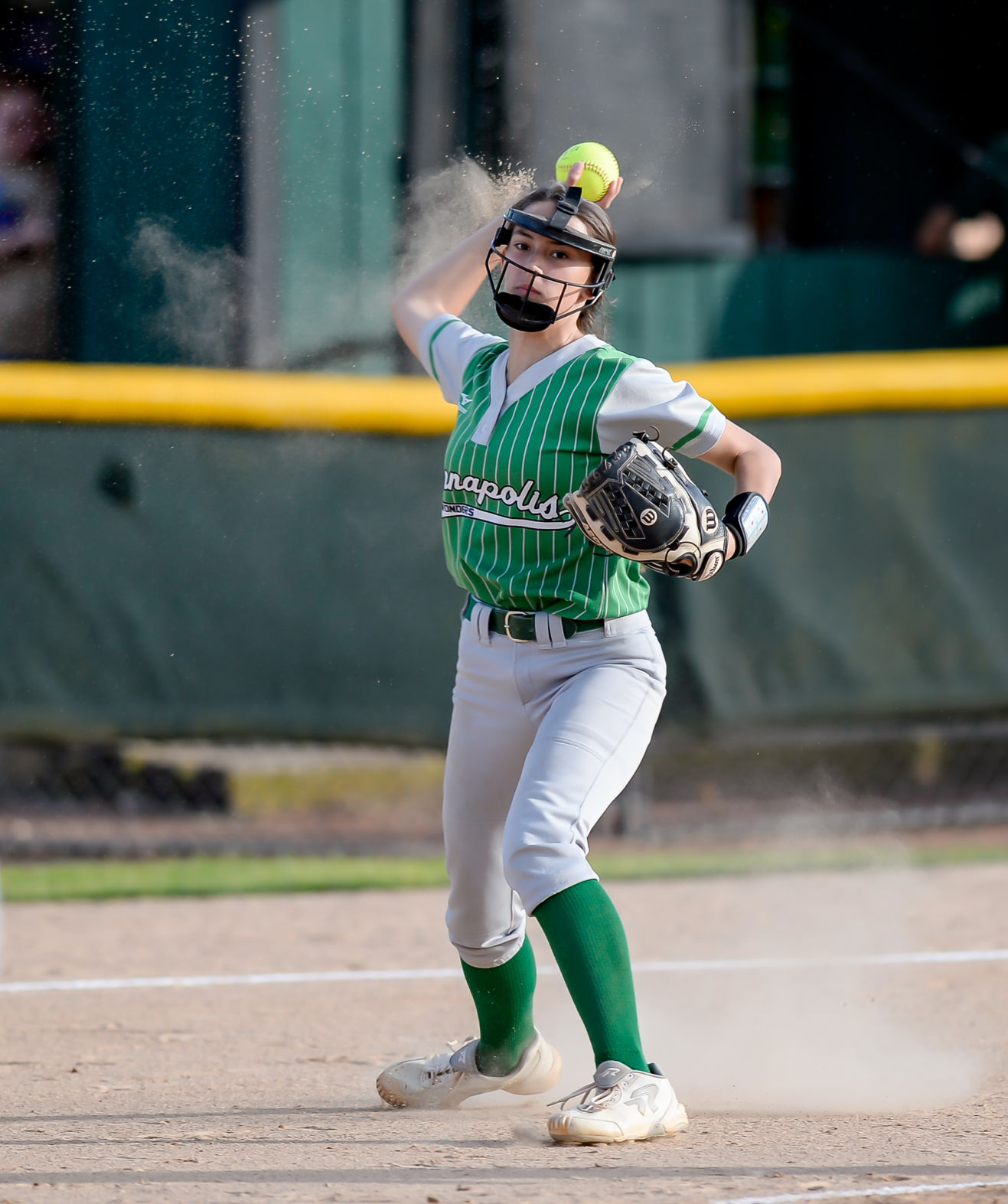 Friday night softball action